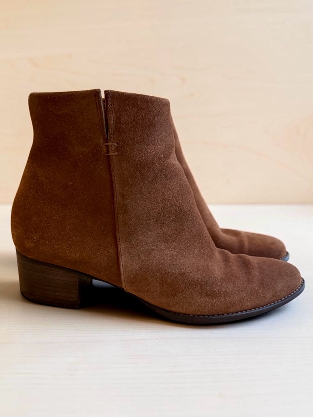 Paul Green Austria Suede Ankle Boots Booties Brown US 9 quiet luxury